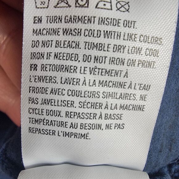 American Eagle Men's Medium Bundle of 2 Short Sleeve T Shirts Blue Gray - Picture 6 of 11